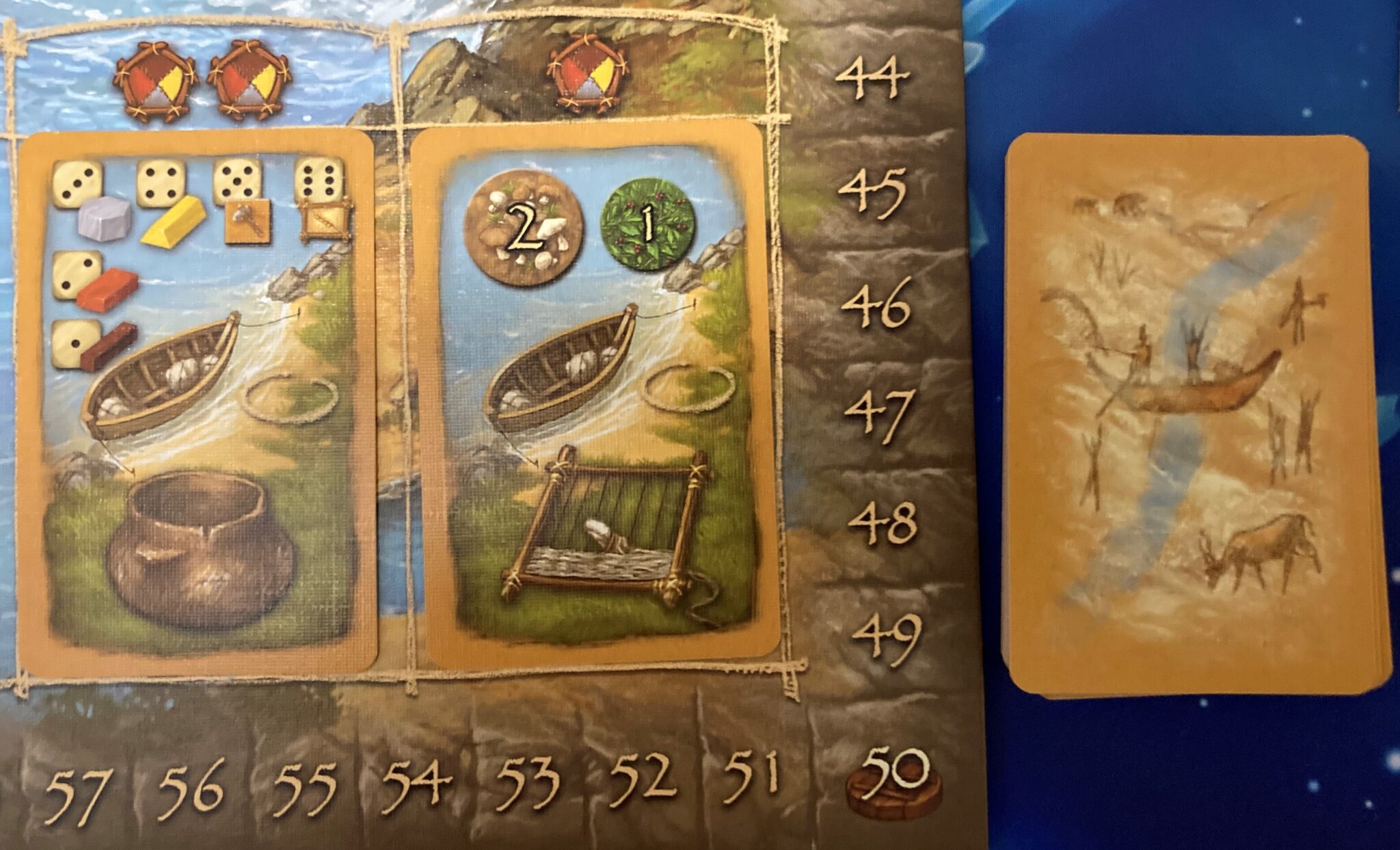 stone age board game civilization card and deck